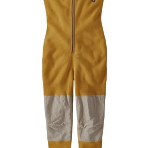 Patagonia Rare Synchilla Fleecelab Patched Jumpsuit Womens S Buckwheat Yellow